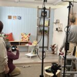 完成したスタジオで終日撮影です。今回は作品14点 どれも映える写真