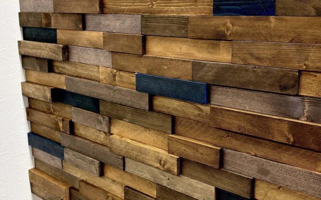 ウッドブロック壁