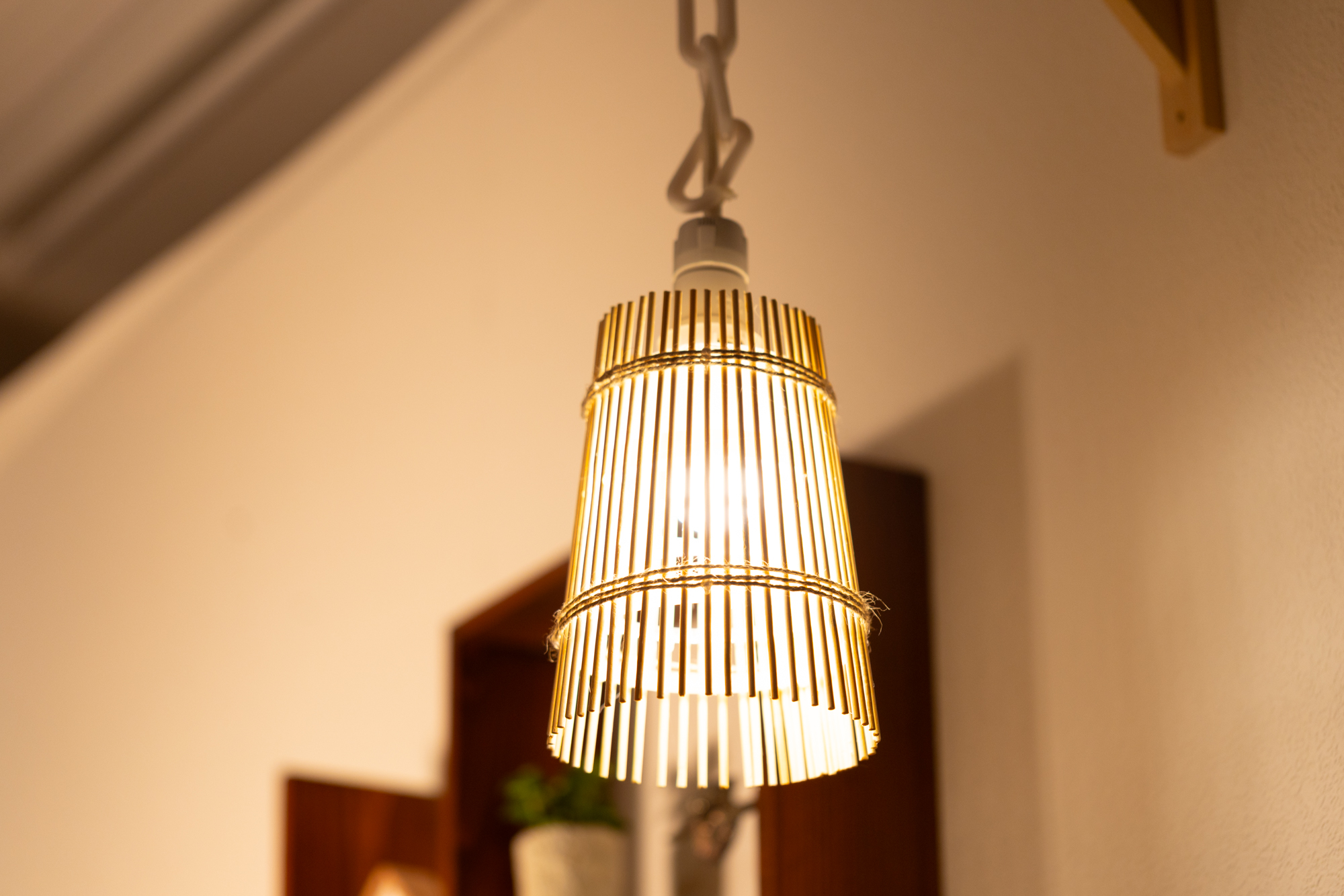 竹ひごランタン