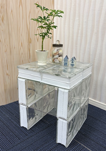 ガラスブロックテーブル